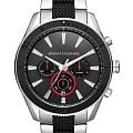 Armani Exchange Armani Exchange AX1813  AX1813 кварцевые мужские часы черный циферблат, браслет сталь с ip покрытием — вид спереди