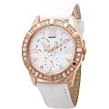 Orient Orient SX07006W (FSX07006W)  FSX07006W  женские часы перламутровый циферблат, браслет кожа + текстиль — вид спереди