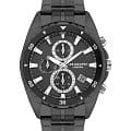 Lee Cooper Lee Cooper LC07515.650  LC07515.650 кварцевые мужские часы черный циферблат, браслет нержавеющая сталь с pvd-покрытием — вид спереди