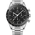 Omega Omega Speedmaster Calibre 321 311.30.40.30.01.001   31130403001001 механические мужские часы черный циферблат, браслет нержавеющая сталь — вид спереди