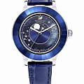 Swarovski Swarovski Octea Lux 5516305  5516305 кварцевые женские часы  синий циферблат, браслет кожаный — вид спереди