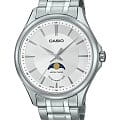 Casio Casio Collection MTP-M100D-7AVDF (MTP-M100D-7A)  MTP-M100D-7A кварцевые мужские часы белый циферблат, браслет нержавеющая сталь — вид спереди