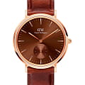 Daniel Wellington Daniel Wellington Classic Multi-Eye St Mawes Amber DW00100707  DW00100707 кварцевые мужские часы коричневый циферблат, браслет кожаный — вид спереди