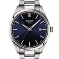 Tissot Tissot PR 100 T150.410.11.041.00 PR 100 T1504101104100 кварцевые мужские часы синий циферблат, браслет нержавеющая сталь — вид спереди