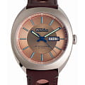 Слава Слава Мир 3010699/300-8205  3010699/300-8205 механические мужские часы бежевый циферблат, браслет кожаный — вид спереди