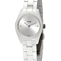 Rado Rado Specchio R31509702  R31509702 кварцевые женские часы  серебристый циферблат, браслет керамика — вид спереди