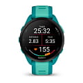 Garmin Garmin Forerunner 165 Music Turquoise Aqua 010-02863-32 электронные мужские часы часы крупный план  циферблата