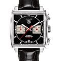 TAG Heuer TAG Heuer Monaco CAW2114.FC6177  CAW2114.FC6177 механические мужские часы  черный циферблат, браслет кожаный — вид спереди