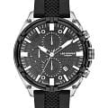 Lee Cooper Lee Cooper LC07545.351  LC07545.351 кварцевые мужские часы черный циферблат, браслет каучук — вид спереди
