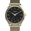 Timex Timex Celestial Opulence TW2V01300  TW2V01300 кварцевые женские часы черный циферблат, браслет сталь с ip покрытием — вид спереди