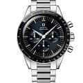 Omega Omega Speedmaster First OMEGA in Space 310.30.40.50.06.001  31030405006001 механические мужские часы синий циферблат, браслет нержавеющая сталь — вид спереди