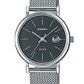 Casio Casio Collection LTP-E175M-1E Retro LTP-E175M-1E кварцевые женские часы серебристый циферблат, браслет нержавеющая сталь — вид спереди