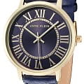 Anne Klein Anne Klein Leather 3836GPNV сша наручные женские часы заводная головка с логотипом Anne Klein