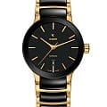 Rado Rado Centrix Automatic R30034172 Automatic R30034172 механические женские часы черный циферблат, браслет сталь + pvd + керамика — вид спереди