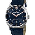 Jacques Lemans Jacques Lemans 1-1943C  1-1943C кварцевые мужские часы синий циферблат, браслет кожаный — вид спереди