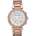 Michael Kors Michael Kors Ritz MK5491  MK5491 кварцевые женские часы белый циферблат, браслет сталь с ip покрытием — вид спереди