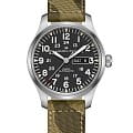Hamilton Hamilton Khaki Field Day Date Auto H70535031  H70535031 механические мужские часы черный циферблат, браслет тканевый — вид спереди
