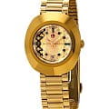 Rado Rado The Original R12416463 Automatic R12416463 механические женские часы  золотой циферблат, браслет нержавеющая сталь с pvd-покрытием — вид спереди