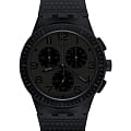 Swatch Swatch Chrono 42 Standard SUSB104  SUSB104 кварцевые мужские часы черный циферблат, браслет силикон — вид спереди