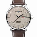 Zeppelin Zeppelin Atlantic 84665  84665 механические мужские часы бежевый циферблат, браслет кожаный — вид спереди