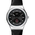 Swatch Swatch Irony Sistem51 Petite Seconde SY23S400  SY23S400 механические женские часы черный циферблат, браслет кожаный — вид спереди