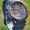 Casio Casio AQ-S810W-8A,  япония мужские часы на браслете пластик боковой вид