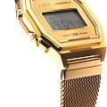Casio Casio Vintage A1000MG-9 мужские часы золотой циферблат на запястье