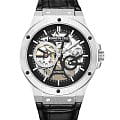 Kenneth Cole Kenneth Cole Automatic KCWGE0033505  KCWGE0033505 механические мужские часы  черный циферблат, браслет нержавеющая сталь — вид спереди