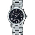 Casio Casio Collection LTP-V002D-1B  LTP-V002D-1B кварцевые женские часы черный циферблат, браслет нержавеющая сталь — вид спереди