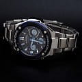 Casio Casio G-Shock GST-W100D-1A2, g-shock япония мужские часы на браслете нержавеющая сталь боковой вид