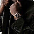 Longines Longines Record Collection L2.921.4.56.2 механические мужские часы часы крупный план черный циферблата