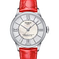 Tissot Tissot Chemin des Tourelles Powermatic 80 Lady T099.207.16.118.00 Chemin des Tourelles T0992071611800 механические женские часы белый циферблат, браслет кожаный — вид спереди