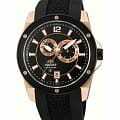 Orient Orient ET0H003B (FET0H003B)  FET0H003B механические мужские часы  черный циферблат, браслет  — вид спереди