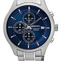 Seiko Seiko Promo SKS537P1  SKS537P1 кварцевые мужские часы синий циферблат, браслет нержавеющая сталь — вид спереди