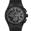 Wainer Wainer WA.10000-E  WA.10000-E кварцевые мужские часы черный циферблат, браслет сталь c pvd покрытием — вид спереди