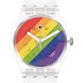 Swatch Swatch New Gent Biosourced SO29K701, gent швейцария женские часы на браслете силикон боковой вид