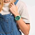 Swatch Swatch Big Bold Lacquered SB01G101, big bold швейцария мужские часы на браслете силикон боковой вид