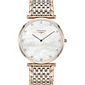 Longines Longines La Grande Classique L4.766.1.97.7  L47661977 кварцевые женские часы  перламутровый циферблат, браслет сталь c pvd покрытием — вид спереди