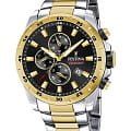 Festina Festina Chrono Sport F20562/4  F20562/4 кварцевые мужские часы  черный циферблат, браслет сталь c pvd покрытием — вид спереди