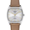 Tissot Tissot Stylist T159.909.16.031.00  T1599091603100 кварцевые женские часы серебристый циферблат, браслет кожаный — вид спереди
