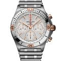 Breitling Breitling Chronomat B01 42 IB0134101G1A1  IB0134101G1A1 механические мужские часы черный циферблат, браслет нержавеющая сталь — вид спереди