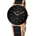 Jacques Lemans Jacques Lemans High Tech Ceramic 42-7C  42-7C кварцевые женские часы черный циферблат, браслет керамика — вид спереди
