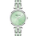 Anne Klein Anne Klein Metals 3919SGSV  3919SGSV кварцевые женские часы зеленый циферблат, браслет нержавеющая сталь — вид спереди