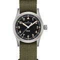 Hamilton Hamilton Khaki Field Quartz 33mm H69301930  H69301930 кварцевые мужские часы черный циферблат, браслет тканевый — вид спереди