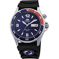 Orient Orient EM65003D (FEM65003D)  FEM65003D механические мужские часы синий циферблат, браслет  — вид спереди