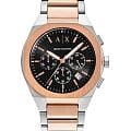 Armani Exchange Armani Exchange Rafael AX4181  AX4181 кварцевые мужские часы черный циферблат, браслет нержавеющая сталь с ip-покрытием — вид спереди