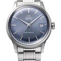 Orient Orient Bambino RA-AC0M10L  RA-AC0M10L механические мужские часы синий циферблат, браслет нержавеющая сталь — вид спереди