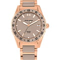 Jacques Lemans Jacques Lemans High Tech Ceramic 42-12M  42-12M кварцевые женские часы бежевый циферблат, браслет сталь + pvd + керамика — вид спереди