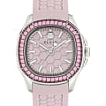 Philipp Plein Philipp Plein Plein Philipp PWTAA0123  PWTAA0123 кварцевые женские часы розовый циферблат, браслет силикон — вид спереди