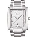 Tissot Tissot TXL Gent T061.510.11.031.00  T0615101103100 кварцевые мужские часы  белый циферблат, браслет  — вид спереди